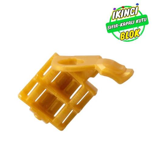 LEGO® Minifig Neckwear Armor Shoulder Pad Single with Scabbard for 2 Katanas, Wedge İnci Altın Sıfır