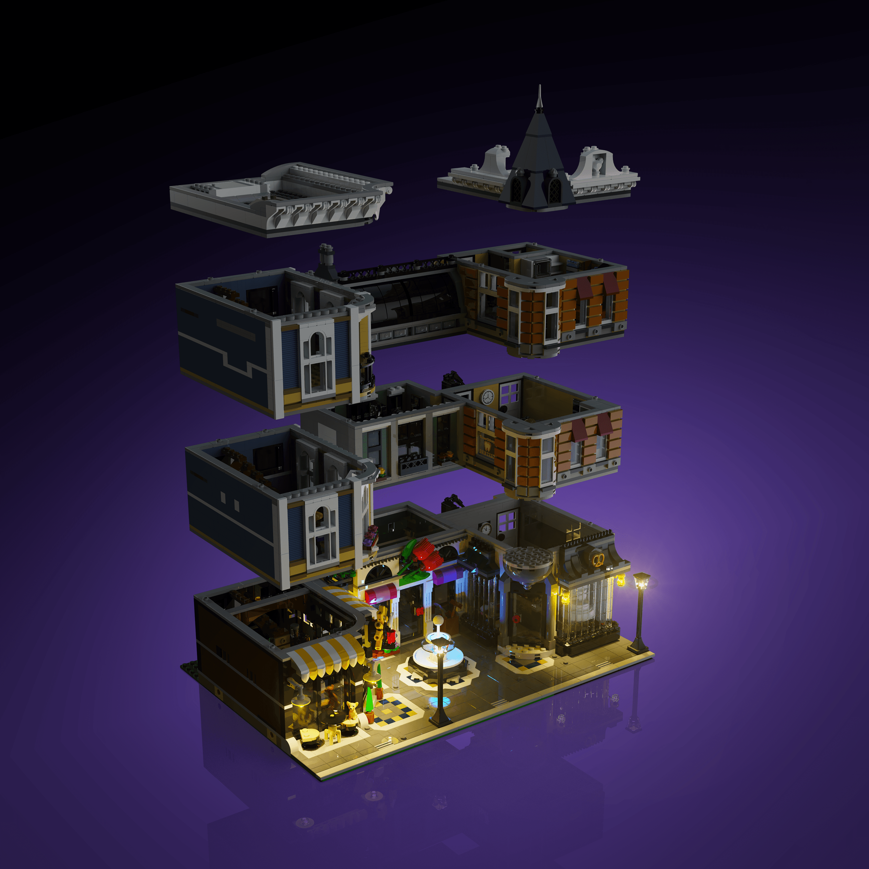 LEGO® 10255 Assembly Square Işık Kiti