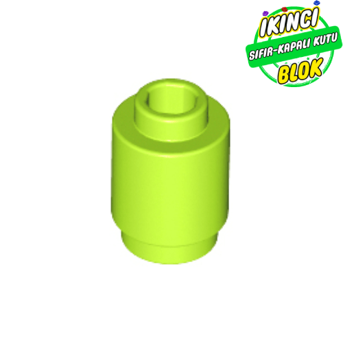LEGO® 1 x 1 Kavisli Tuğla Limon Yeşili Sıfır