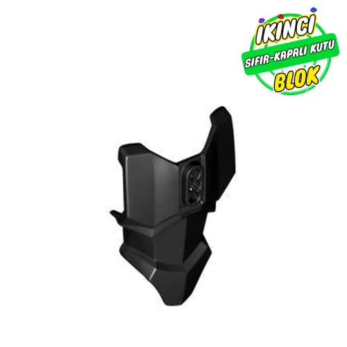 LEGO® Large Figure Torso Cover, Armour with 2 Chest Holes and Ball Joint Socket Siyah Sıfır