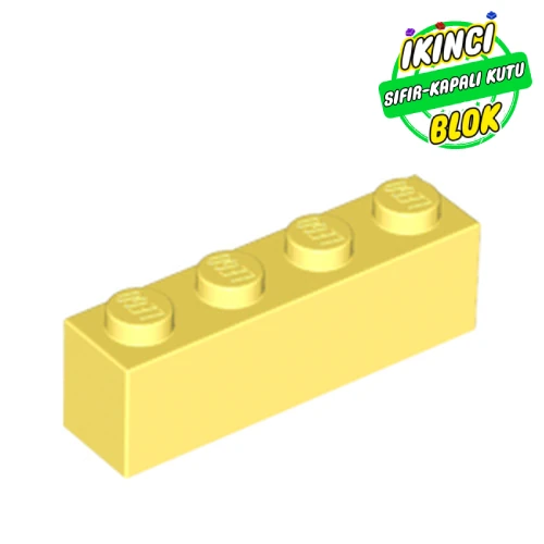 LEGO® Brick 1 x 4 Parlak Açık Sarı Sıfır