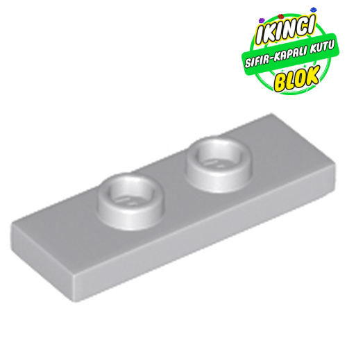LEGO® 1 x 3 Üst 2 Studlı Düz Plaka Açık Mavimsi Gri Sıfır
