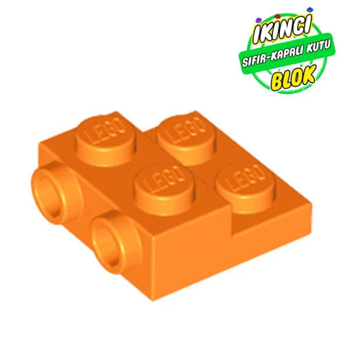 LEGO® Plate Special 2 x 2 x 2/3 with Two Studs On Side and Two Raised Turuncu Sıfır
