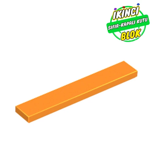 LEGO® Tile 1 x 6 with Groove Turuncu Sıfır