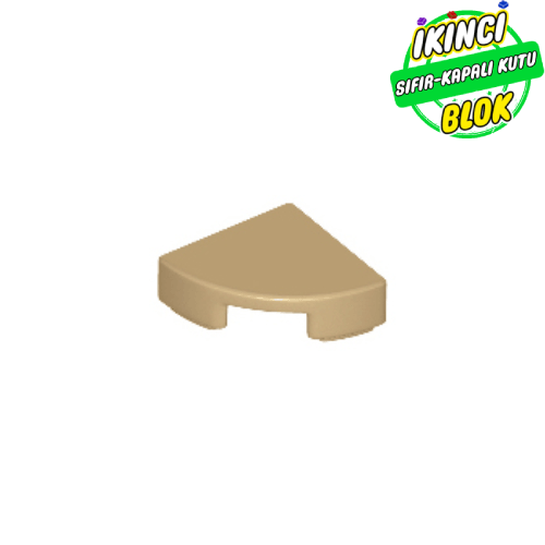 LEGO® 1 x 1 Çeyrek Düz Plaka Koyu Bej Sıfır