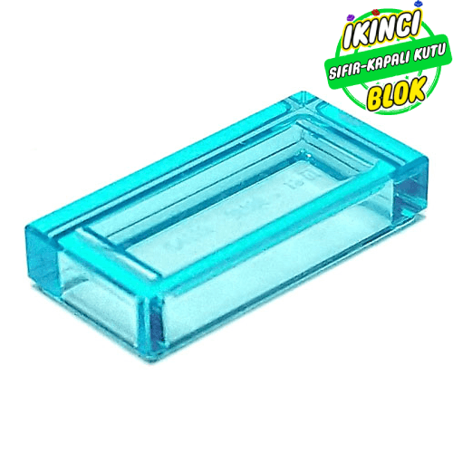 LEGO® 1 x 2 Düz Plaka Şeffaf Açık Mavi Sıfır