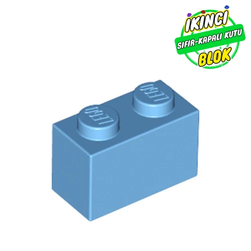 LEGO® Brick 1 x 2 Orta Mavi Sıfır