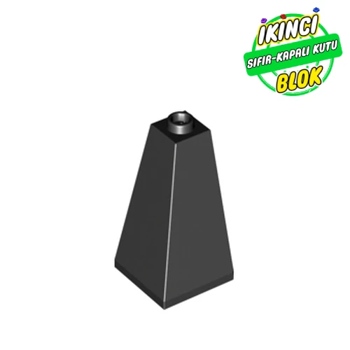 LEGO® 2 x 2 x 3 Dikey 75 Derece Eğimli Parça Siyah Sıfır