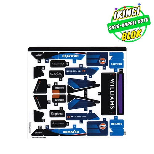 LEGO® Sticker Sheet for Set 77249-1 Renk Yok / Herhangi Bir Renk Sıfır