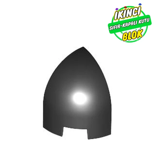 LEGO® Brick Round Curved 1 x 1 x 1 1/3 Quarter Dome Siyah Sıfır