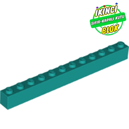 LEGO® Brick 1 x 12 Koyu Turkuaz Sıfır