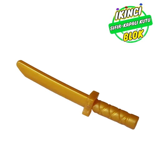 LEGO® Weapon Sword / Katana Short İnci Altın Sıfır