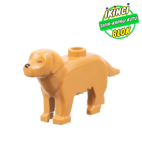 LEGO® Animal, Dog, with 1 Eye and Nose Print Orta Nugat Sıfır