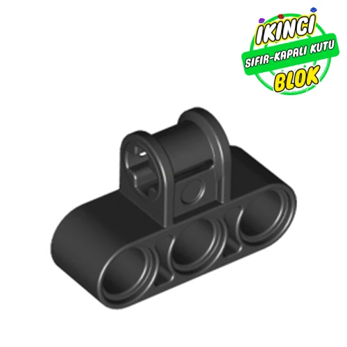 LEGO® Pim ve Aks Bağlayıcı Alt 3lü Siyah Sıfır