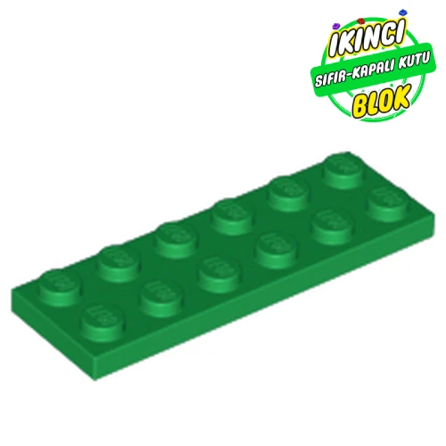 LEGO® Plate 2 x 6 Yeşil Sıfır