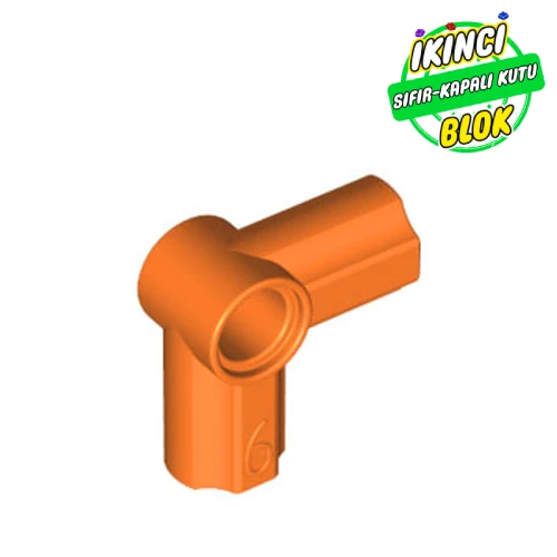 LEGO® Technic Axle and Pin Connector Angled #6 - 90° Turuncu Sıfır