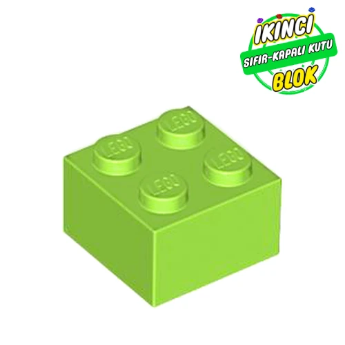 LEGO® 2 x 2 Tuğla Limon Yeşili Sıfır