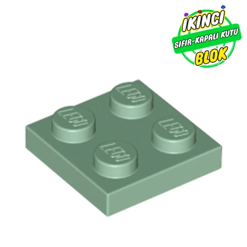 LEGO® 2 x 2 Plaka Kum Yeşili Sıfır