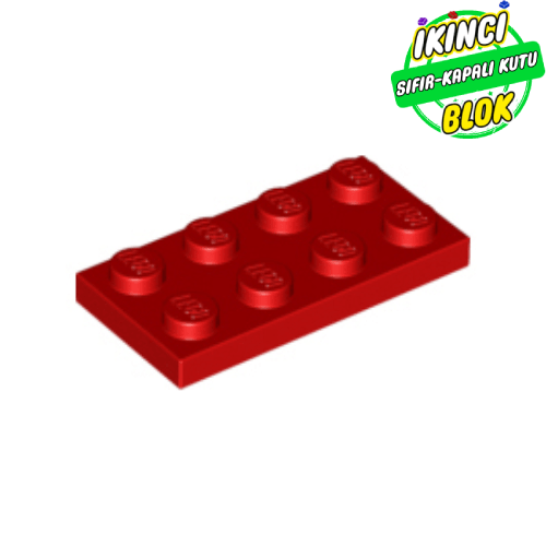 LEGO® 2 x 4 Plaka Kırmızı Sıfır