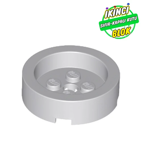 LEGO® Brick Round 4 x 4 with Recessed Center Açık Mavimsi Gri Sıfır