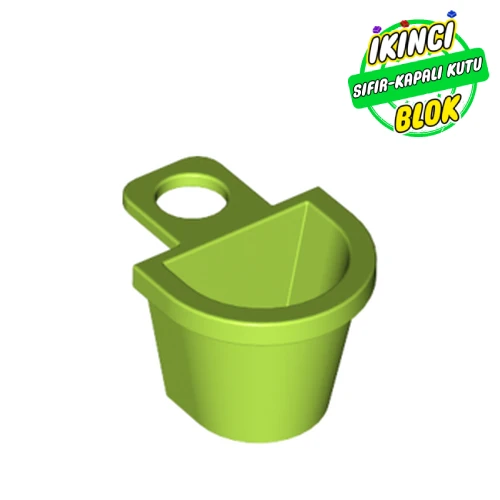 LEGO® Minifig Neckwear Basket [D Style] Limon Yeşili Sıfır