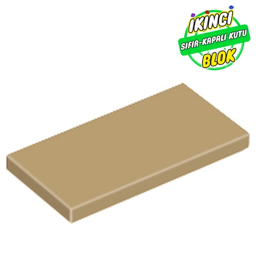 LEGO® Tile 2 x 4 with Groove Koyu Bej Sıfır