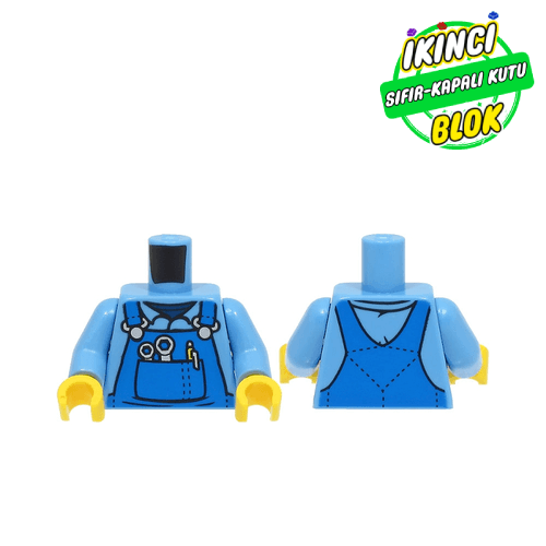 LEGO® Minifigür Mekanik Kıyafetli Göğüs Orta Mavi Sıfır