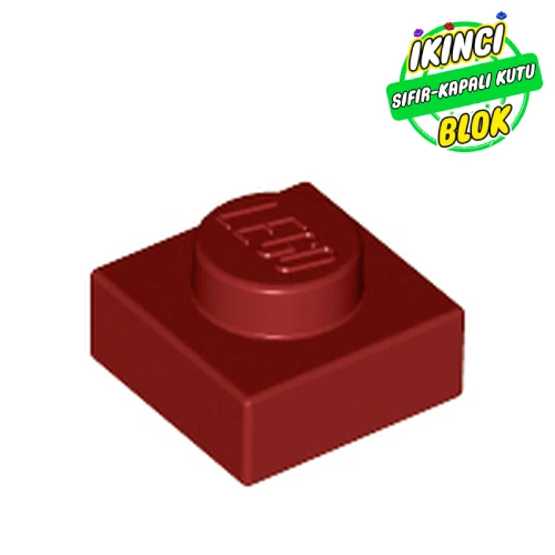 LEGO® Plate 1 x 1 Koyu Kırmızı Sıfır