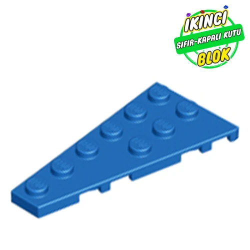 LEGO® Wedge Plate 6 x 3 Left Mavi Sıfır