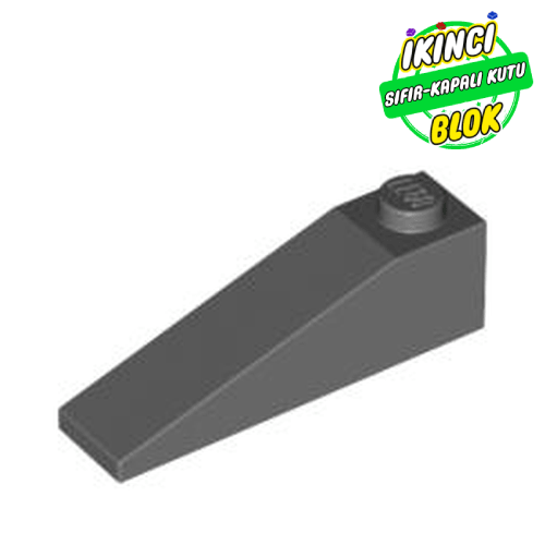 LEGO® 4 x 1 18 Derece Eğimli Parça Koyu Mavimsi Gri Sıfır