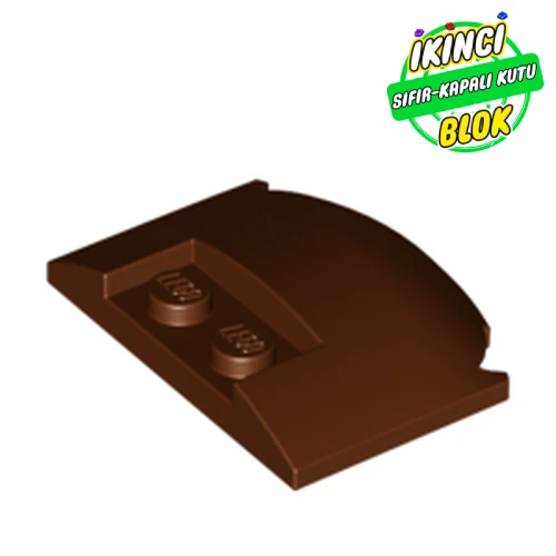 LEGO® 3 x 4 x 2/3 Kavisli Kaput Kırmızımsı Kahverengi Sıfır