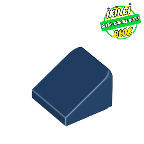 LEGO® 1 x 1 x 2/3 Eğimli Tuğla Koyu Mavi Sıfır