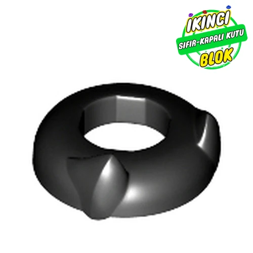 LEGO® Head Top with Panther Ears [Plain] Siyah Sıfır