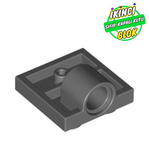 LEGO® 2 x 2 Pim Girişli Modifiye Plaka Tam Geçiş Destekli Koyu Mavimsi Gri Sıfır