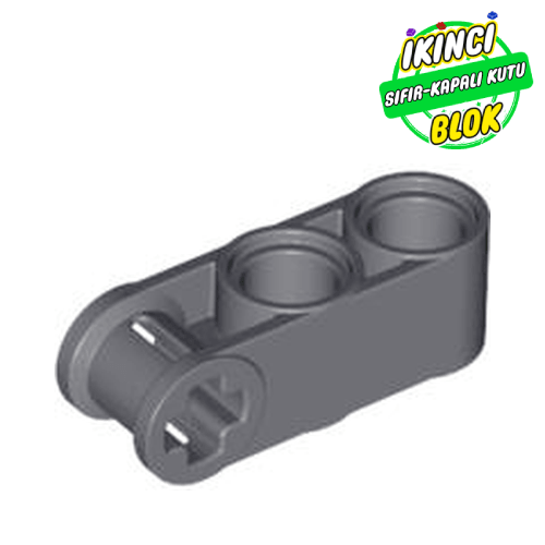 LEGO® 3L Aks ve Pim Girişli Pim Bağlayıcı Koyu Mavimsi Gri Sıfır