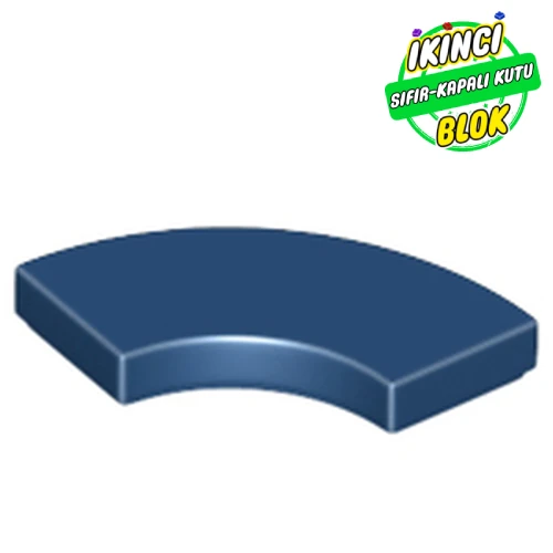 LEGO® Tile 2 x 2 Curved, Macaroni Koyu Mavi Sıfır