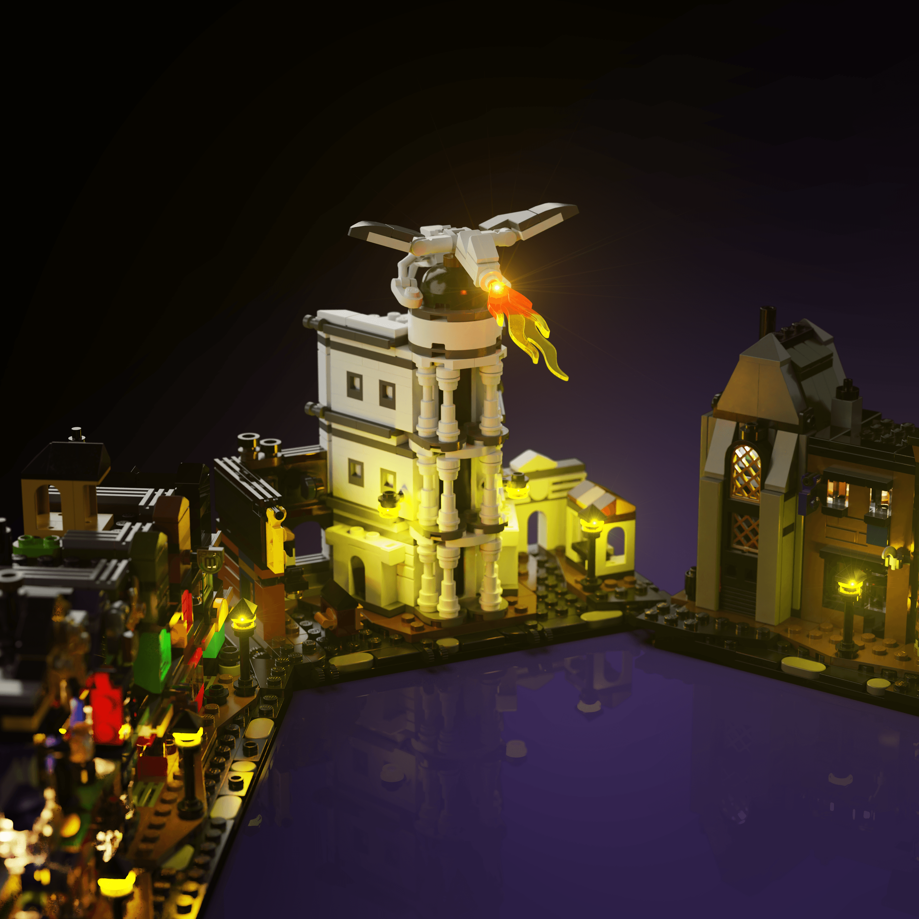 LEGO® 76444 Harry Potter Diagon Alley Wizarding Shops Işık Kiti