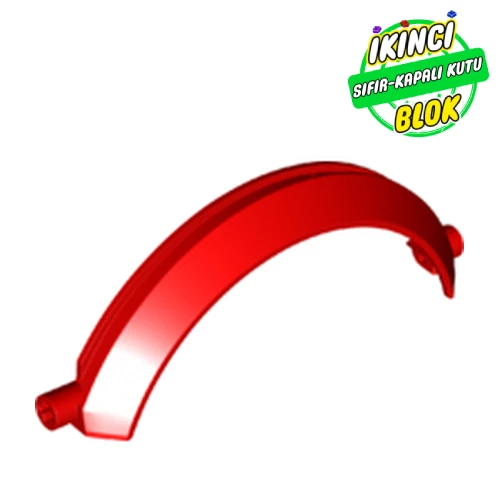 LEGO® 13 x 2 x 5 Yarım Daire Technic Çamurluk Kırmızı Sıfır