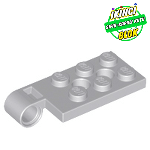 LEGO® 2 x 4 Pim Girişli Merkez 2 Boşluklu Plaka Açık Mavimsi Gri Sıfır