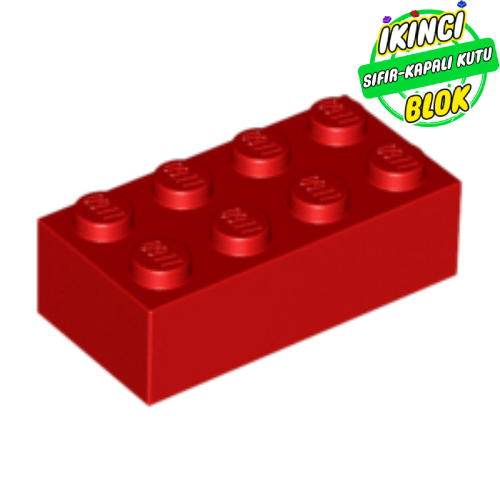 LEGO® 2 x 4 Tuğla Kırmızı Sıfır