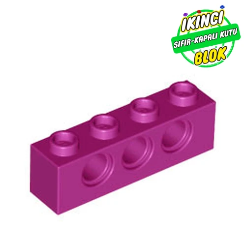 LEGO® Technic Brick 1 x 4 [3 Pin Holes] Macenta Sıfır