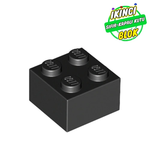 LEGO® 2 x 2 Tuğla Siyah Sıfır