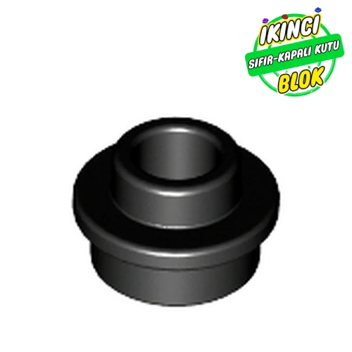 LEGO® Plate Round 1 x 1 with Open Stud Siyah Sıfır