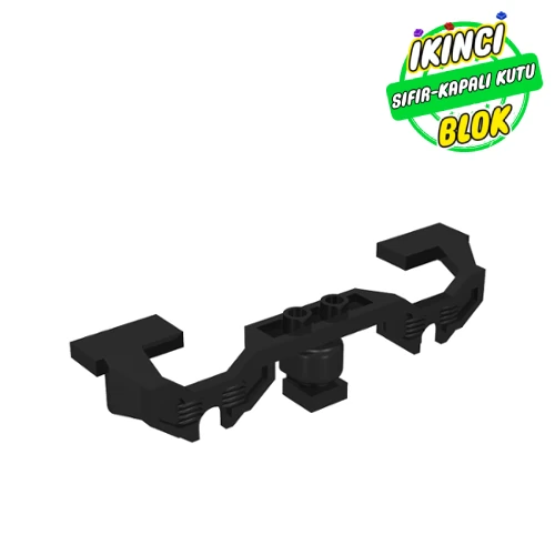 LEGO® Train Motor Decorative Side 10 x 2 x 2 with Open Hub Points (for RC Train Motor) Siyah Sıfır