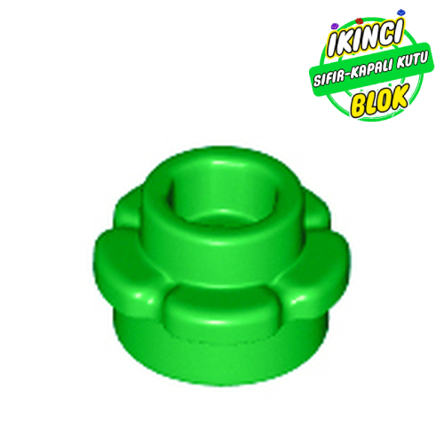 LEGO® 1 x 1 5 Yapraklı Bitki Parlak Yeşil Sıfır