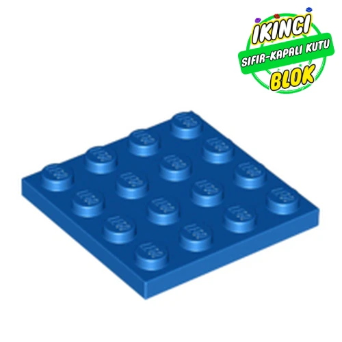 LEGO® Plate 4 x 4 Mavi Sıfır