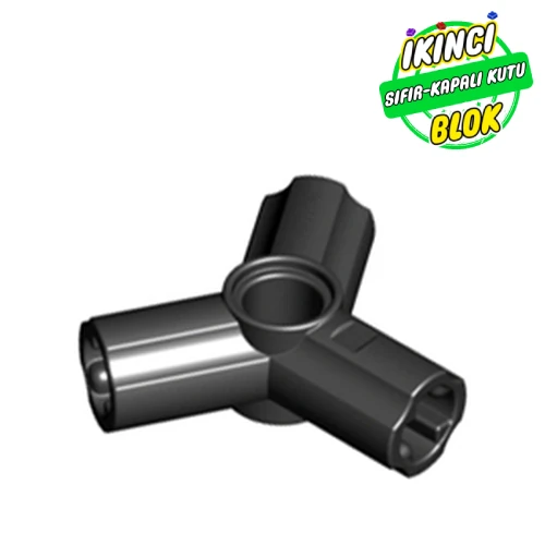 LEGO® Technic Axle and Pin Connector Triple [120° Offset] Siyah Sıfır