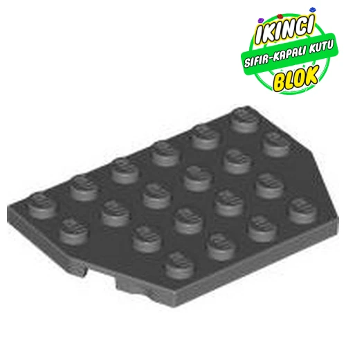 LEGO® Wedge Plate 4 x 6 Cut Corners Koyu Mavimsi Gri Sıfır
