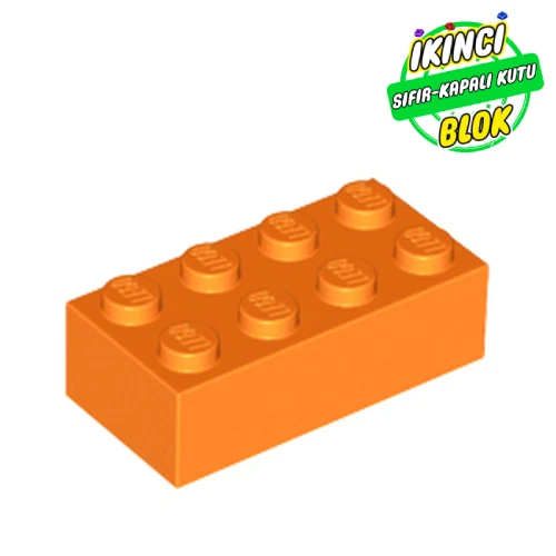 LEGO® 2 x 4 Tuğla Turuncu Sıfır