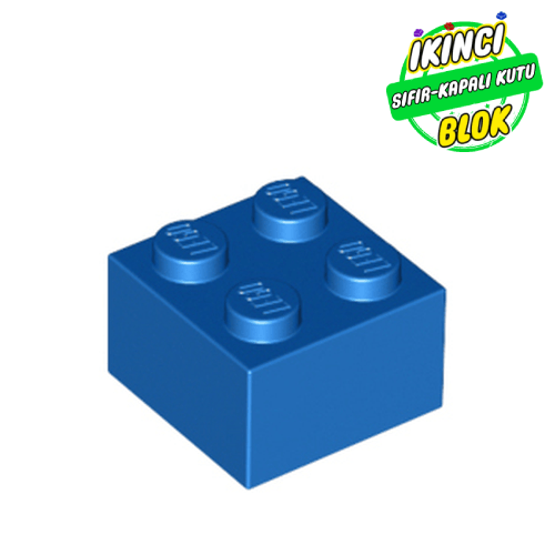 LEGO® 2 x 2 Tuğla Mavi Sıfır